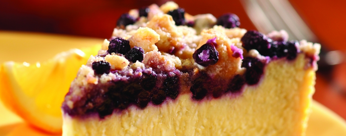 Bindi Lemon Blueberry Crumb Cheesecake - Precut 