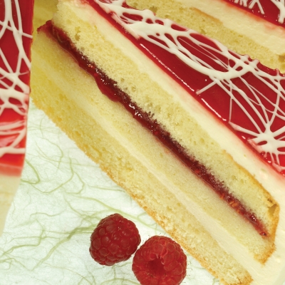 Bindi Limoncello Raspberry Cake - Precut