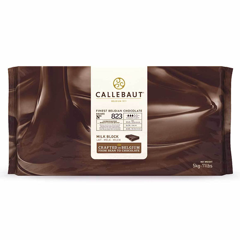 Callebaut Milk Chocolate Block 823NV 5kg (11lbs)