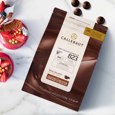 Callebaut Milk Chocolate Callets - 823 - 2.5kg (5.5lbs)