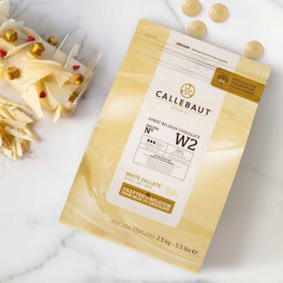 Callebaut White Chocolate Callets - W2 - 2.5kg (5.5lbs)