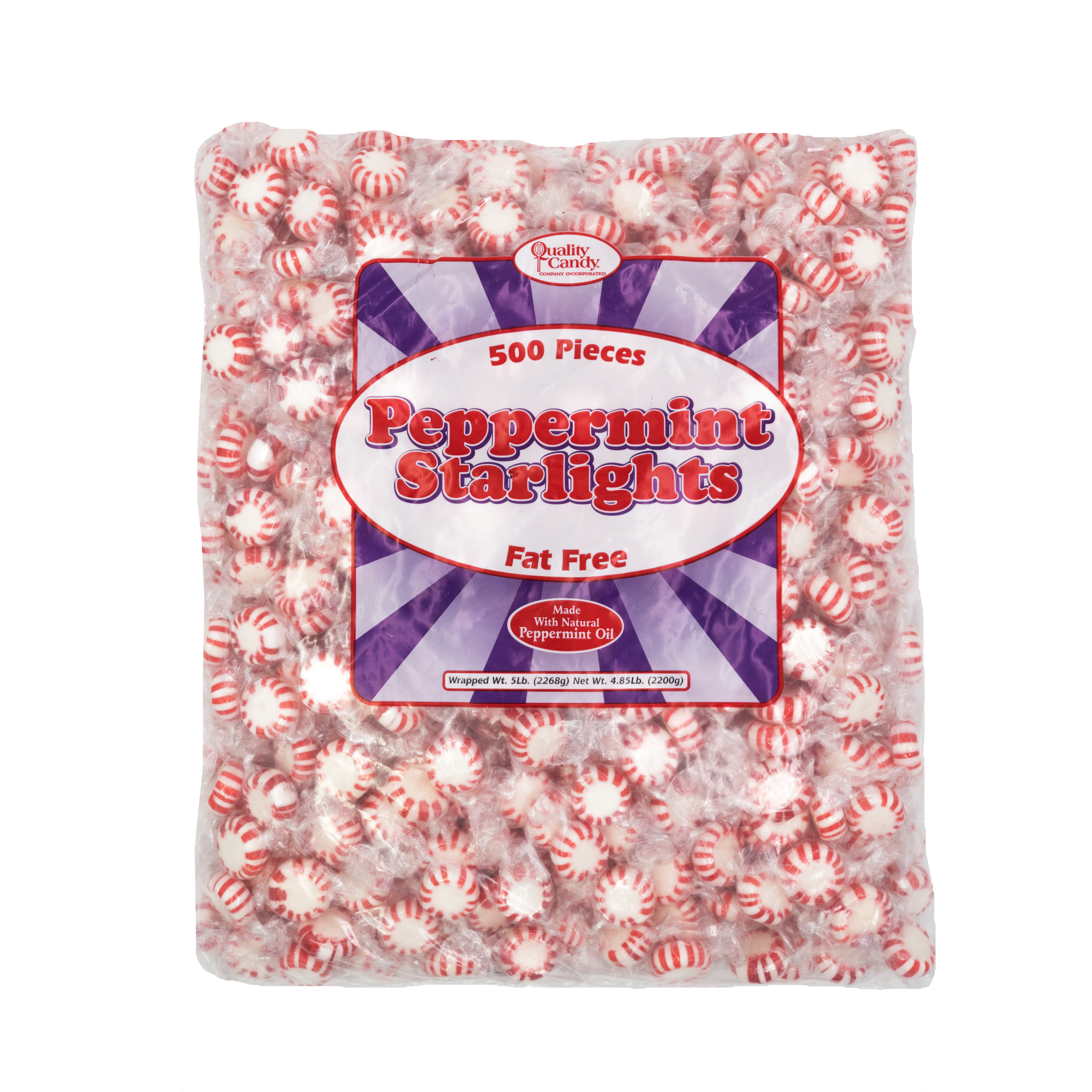 Quality Candy - Peppermint Starlight Mints - 5 lb Bag