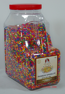 Chef's Quality Rainbow Sprinkles 7 lb.