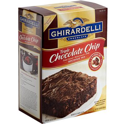 Ghirardelli Triple Chocolate Chip Brownie Mix - 7.5 lb.