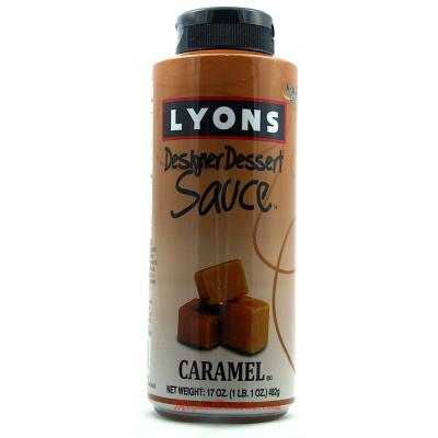 Lyons Caramel Designer Dessert Syrup Sauce 17oz