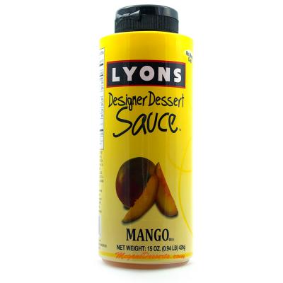 Lyons Mango Designer Dessert Syrup Sauce 15oz