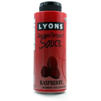 Lyons Raspberry Designer Dessert Syrup Sauce 15oz
