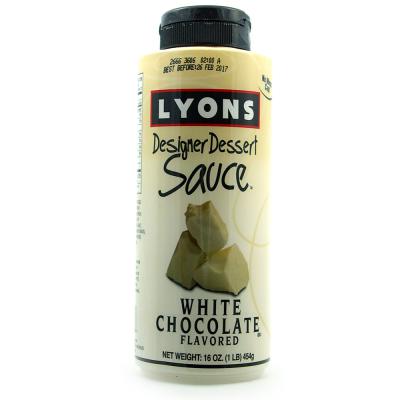 Lyons White Chocolate Designer Dessert Syrup Sauce 16oz