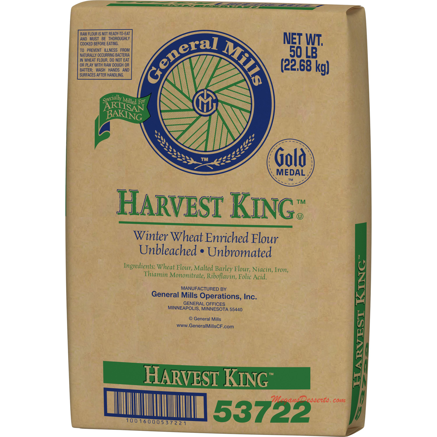 General Mills Harvest King European Artisan Bread Flour 50 lbs
