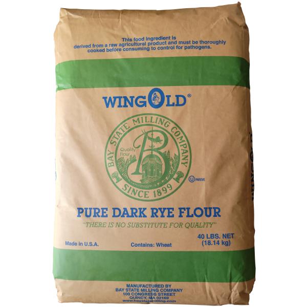 Pure Dark Rye Flour 40 lbs - Bay State