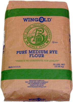 Pure Medium Rye Flour 50 lbs - Bay State