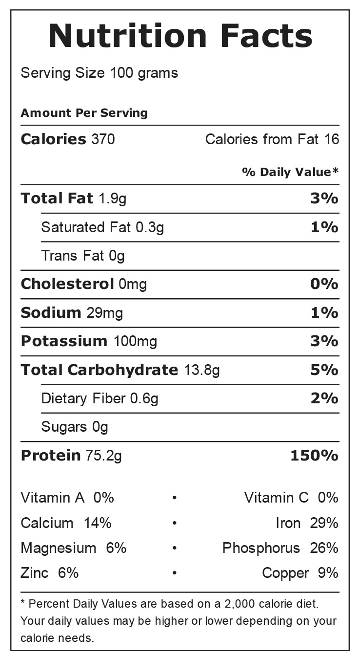 Vital Wheat Gluten Imported NonGMO 23.00 7 lbs