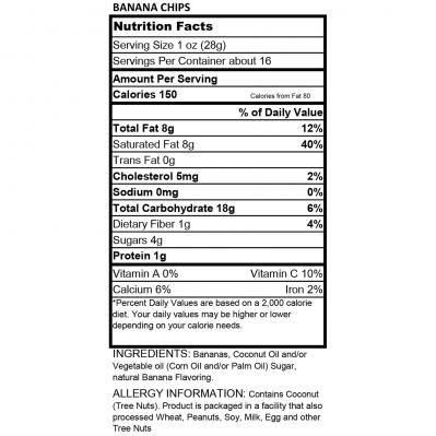 Torn & Glasser Banana Chips - 16oz 2