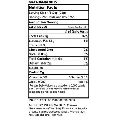 Torn & Glasser Macadamia Nuts Diced Roasted No Salt 32oz 2