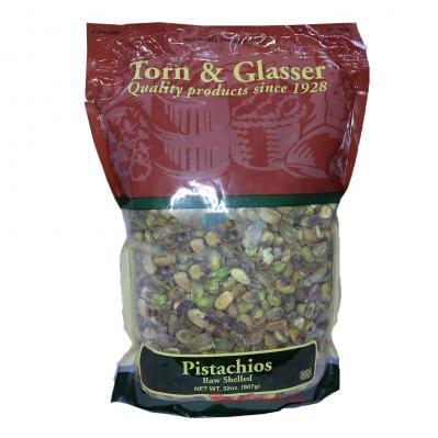 Torn & Glasser Pistachios Raw Shelled 32oz